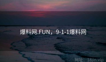 爆料网.FUN，9-1-1爆料网