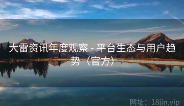 大雷资讯年度观察 - 平台生态与用户趋势（官方）