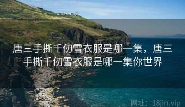 唐三手撕千仞雪衣服是哪一集，唐三手撕千仞雪衣服是哪一集你世界