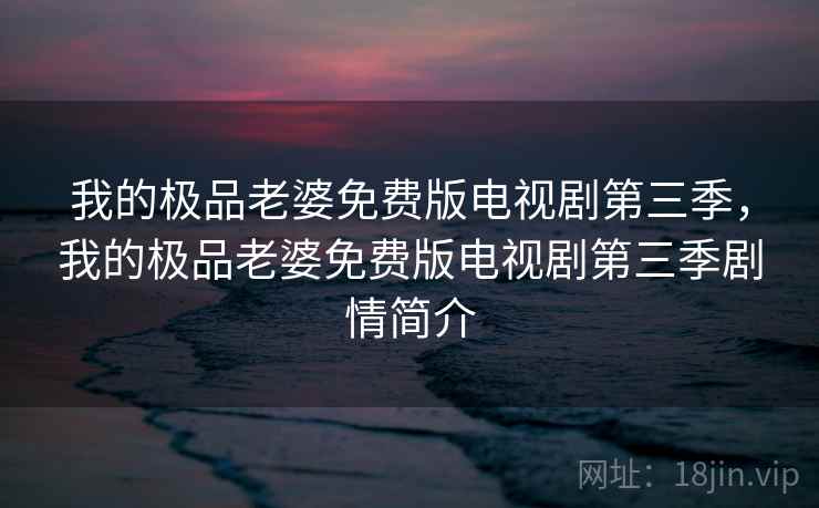我的极品老婆免费版电视剧第三季，我的极品老婆免费版电视剧第三季剧情简介