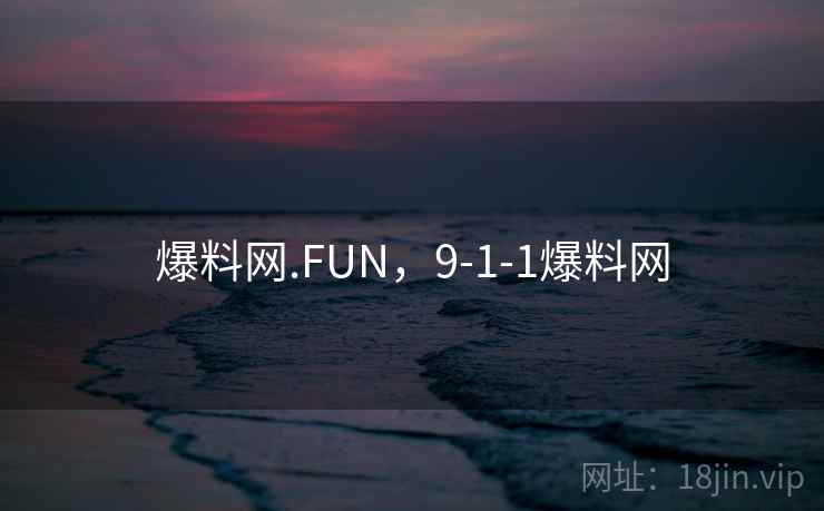 爆料网.FUN，9-1-1爆料网